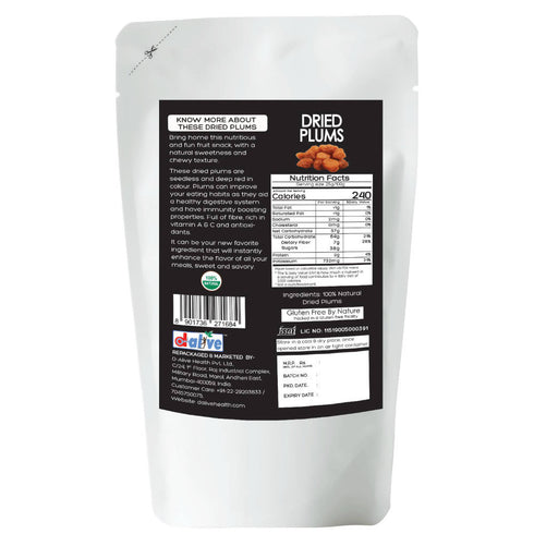 D-Alive Honestly Organic Dried Plum